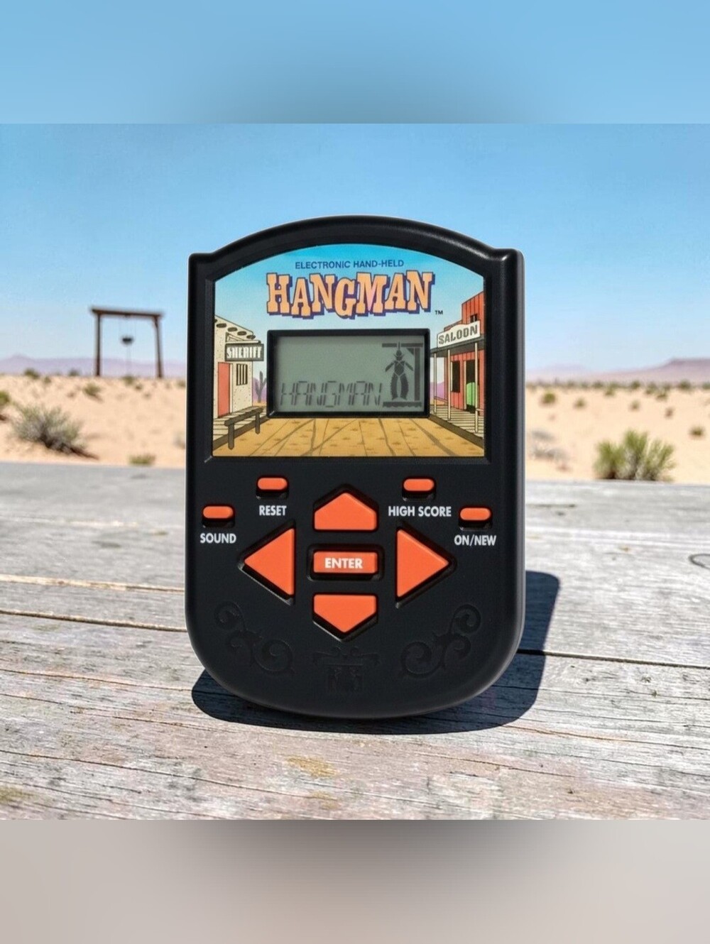 1995 Milton Bradley Hangman Electronic Handheld Game W/Batteries TESTED WORKING